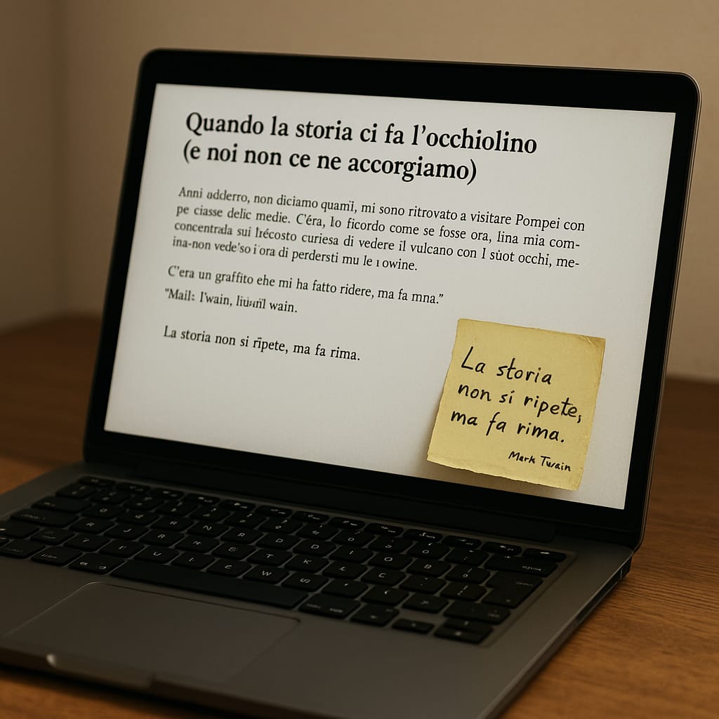 Libri di storia e futuro aperti su una scrivania con note e appunti per studiare le lezioni del passato