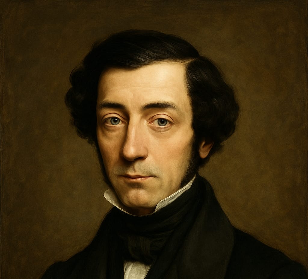 Ritratto di Alexis de Tocqueville, filosofo francese autore de La democrazia in America